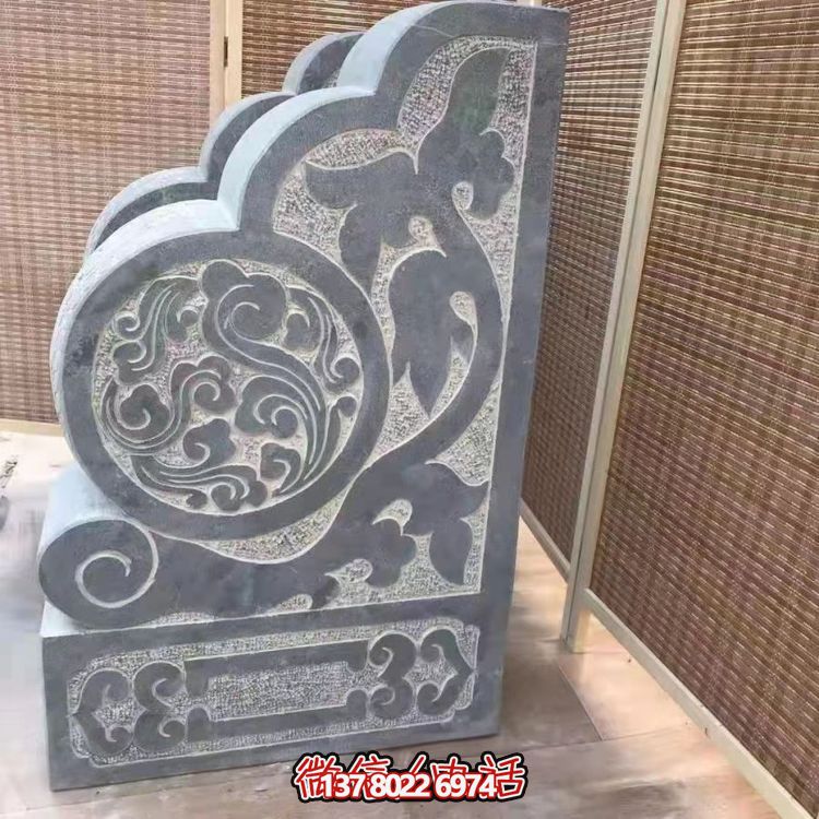 傳統(tǒng)石刻抱鼓，點(diǎn)綴仿古庭院