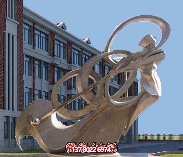 不銹鋼抽象高爾夫球雕塑，點(diǎn)綴景區(qū)園林