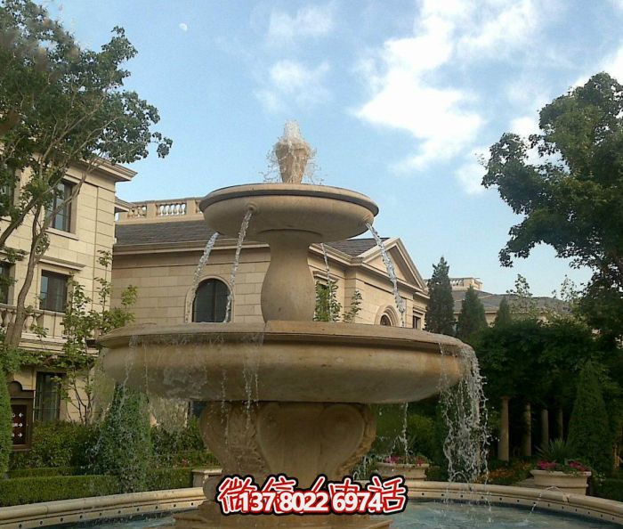 自然的質(zhì)感，夢幻的景觀——別墅大理石景觀雕塑噴泉