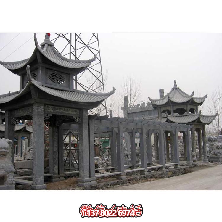 精美石雕，時尚的大理石長廊營造絕美的戶外公園雕塑