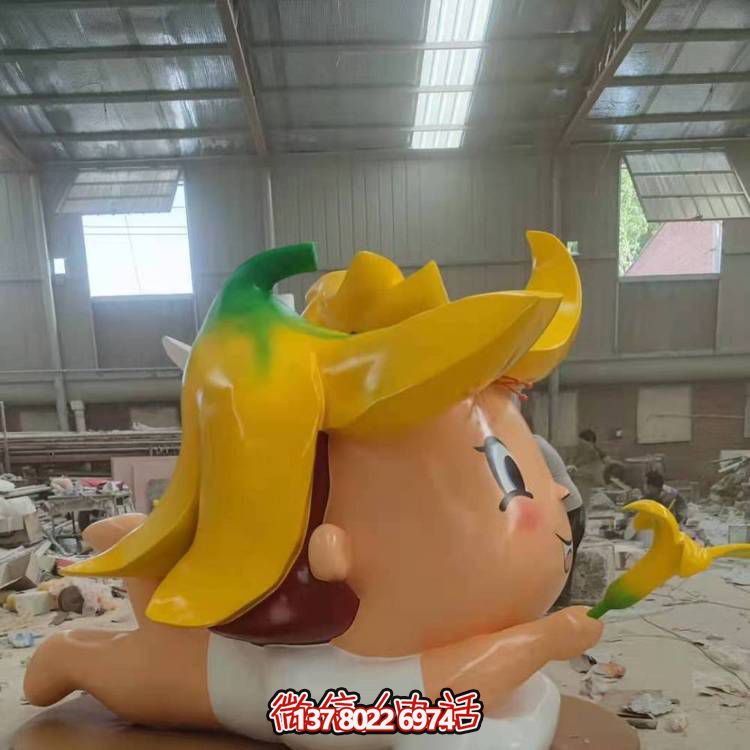 玻璃鋼戶外裝飾擺件，精致美觀、趣味卡通人物景觀