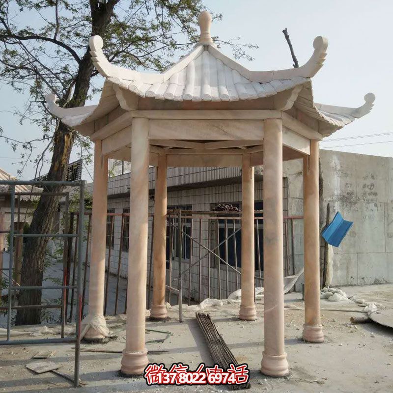 大理石休閑涼亭，美化庭院陽(yáng)臺(tái)