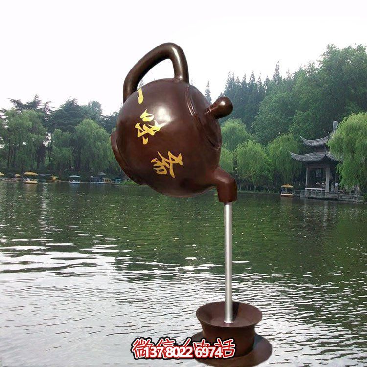 大型仿銅玻璃鋼懸空流水?dāng)[件，點(diǎn)綴園林景觀