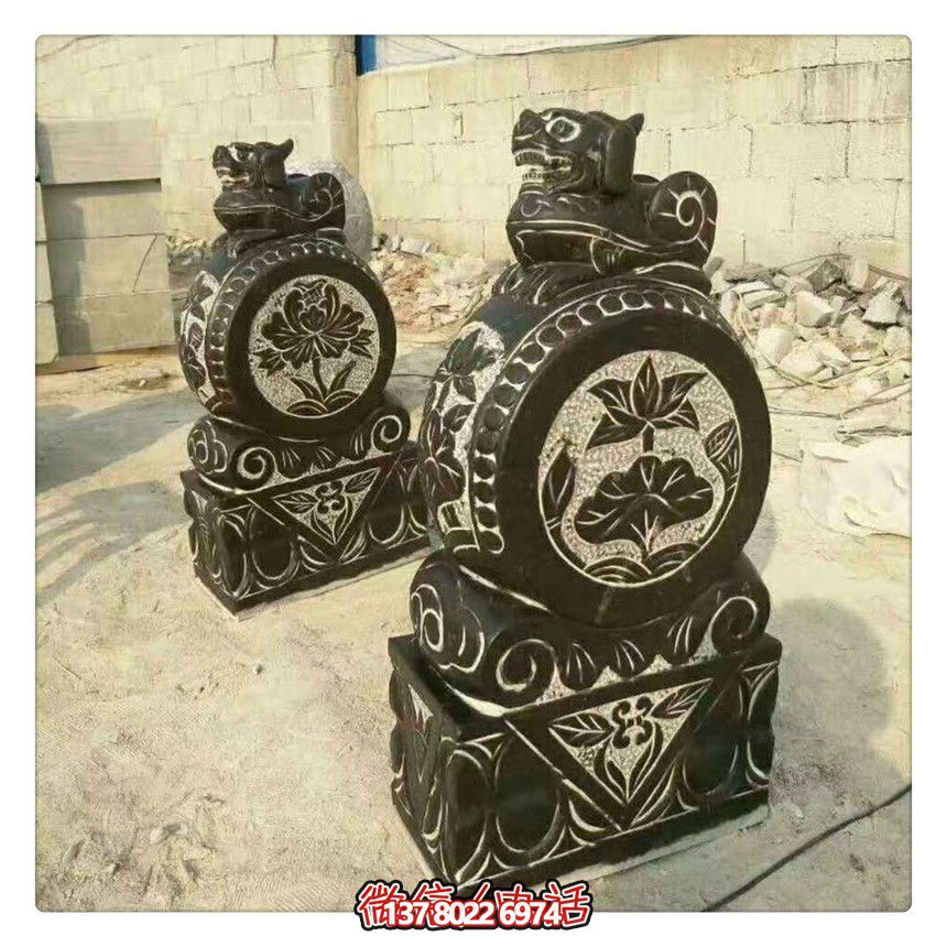 青石抱鼓石門(mén)墩酒店門(mén)口大型戶(hù)外擺件雕塑庭院裝飾 青石抱鼓石門(mén)墩酒店門(mén)口大型戶(hù)外擺件雕塑庭院裝飾